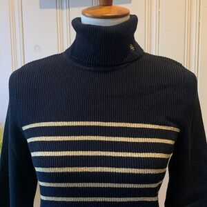 RALPH LAUREN SWEATER BLACK & GOLD LARGE